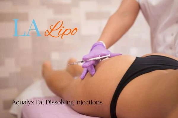 Woman having fat dissolving injections Willenhall on thighs
