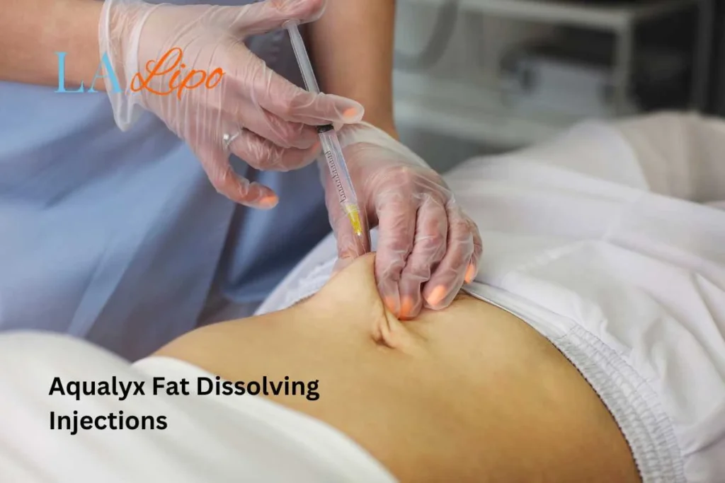 woman having fat dissolving injections Willenhall in the stomach