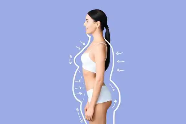 image of woman experiencing fat reduction treatment Willenhall