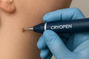 Person receiving skin tag removal Willenhall