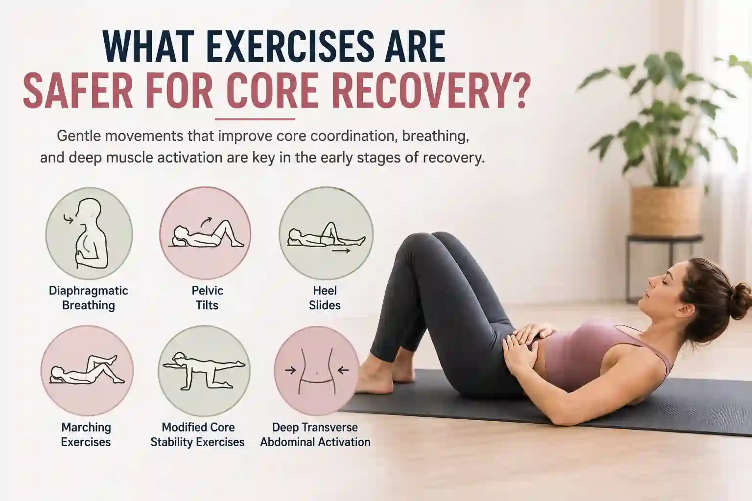Which exercises may help diastasis recti Willenhall?
